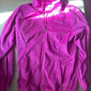 Girls Medium pink/purple jacket. super warm and fuzzy